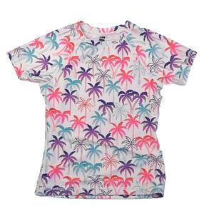 Tea Collection Girls White Palm Trees Rashguard size: 7 Years